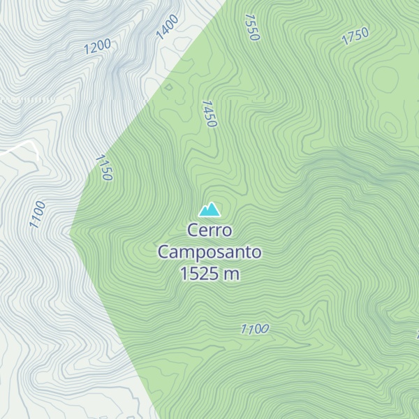 Map of Cerro Camposanto