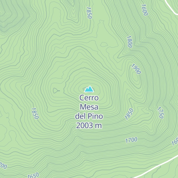 Map of Cerro Mesa del Pino