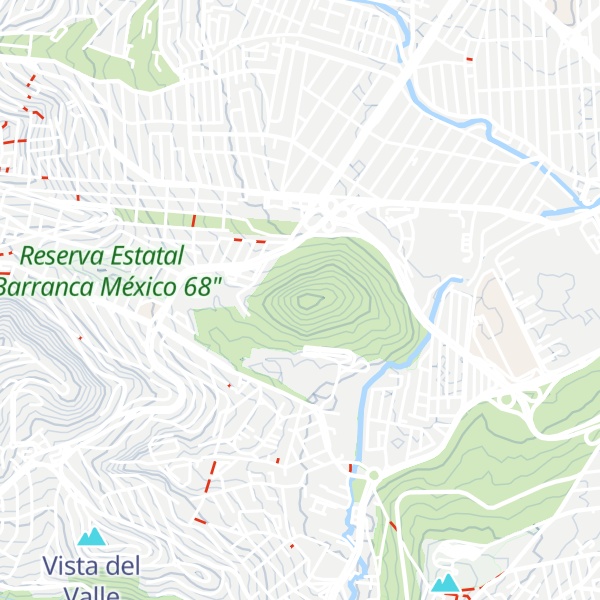 Map of Cerro de Moctezuma