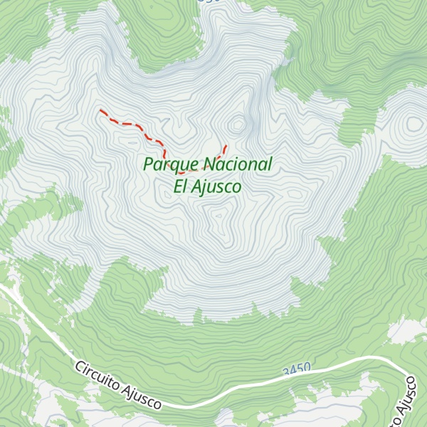Map of Ajusco