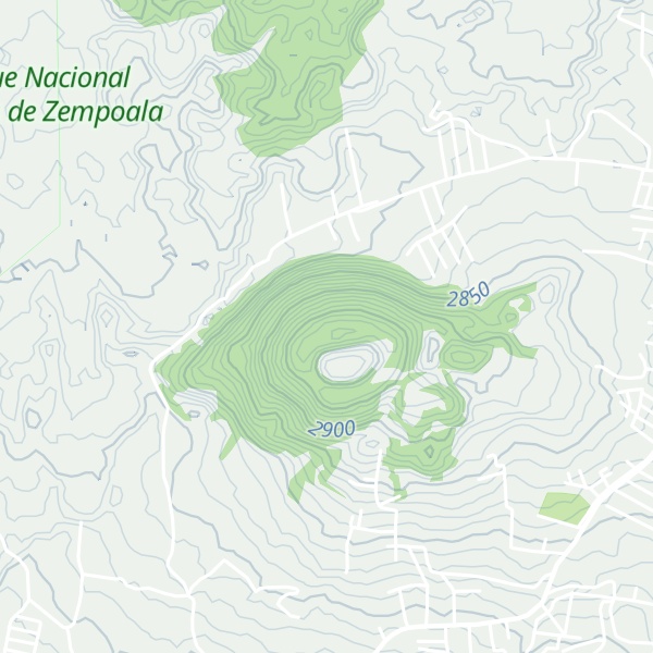Map of Volcán Tezontle