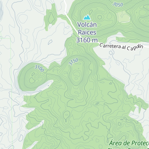 Map of Volcán Los Cardos