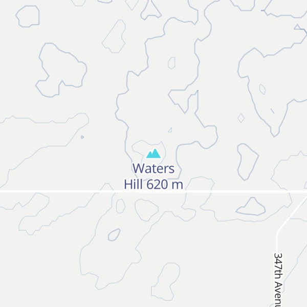 Map of Waters Hill