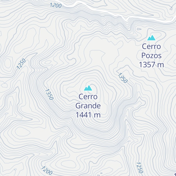 Map of Cerro Grande