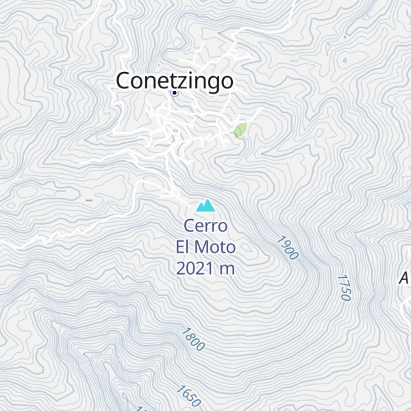 Map of Cerro El Moto