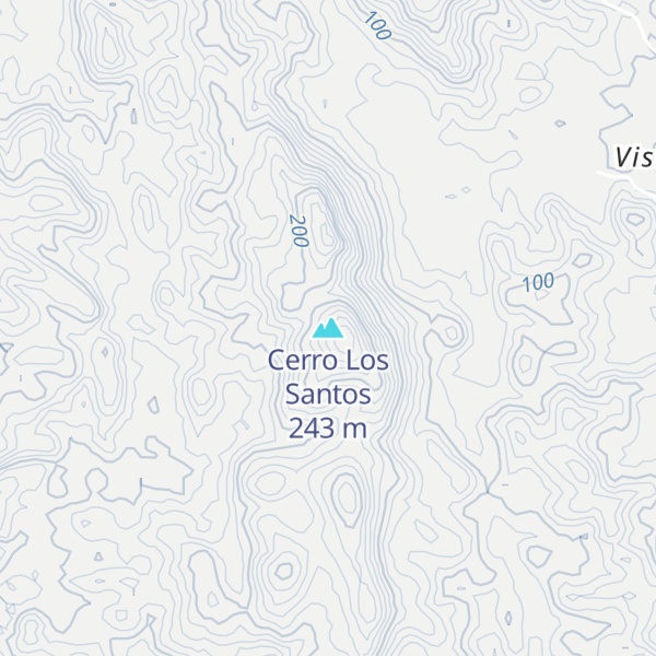 Map of Cerro Los Santos