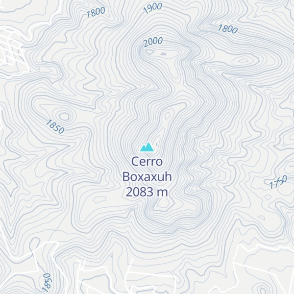 Map of Cerro Boxaxuh