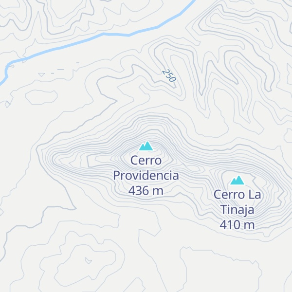 Map of Cerro Providencia