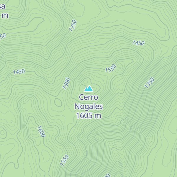 Map of Cerro Nogales