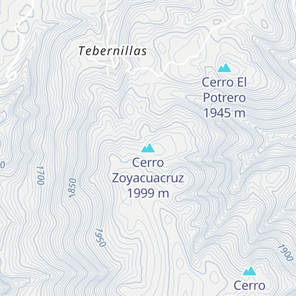Map of Cerro Zoyacuacruz