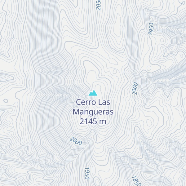 Map of Cerro Las Mangueras