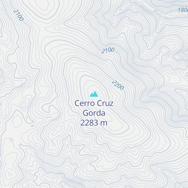 Map of Cerro Cruz Gorda