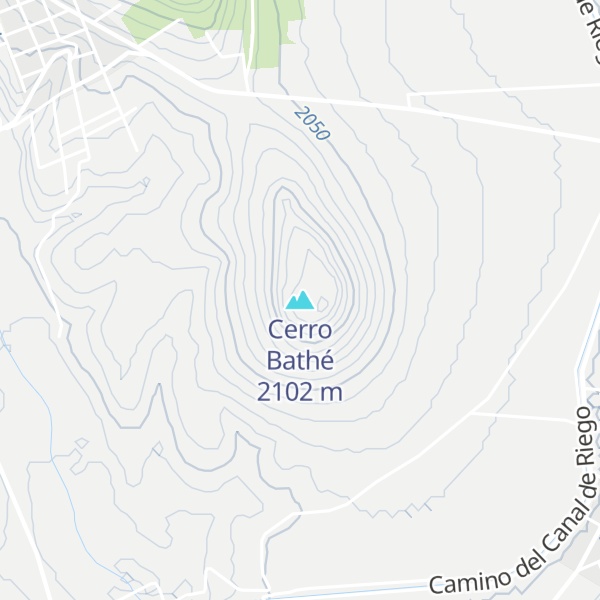 Map of Cerro Bathé