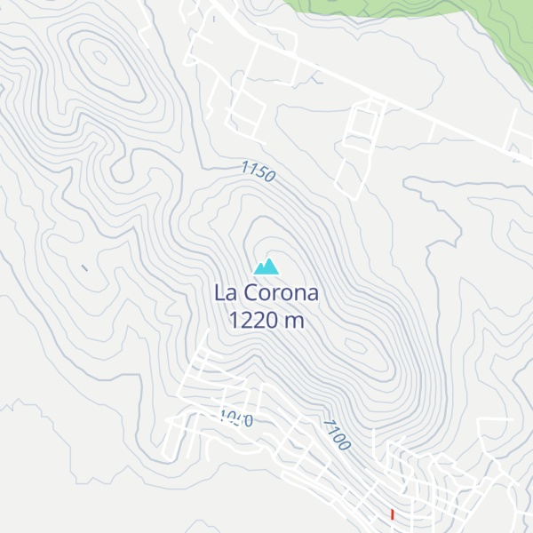 Map of La Corona