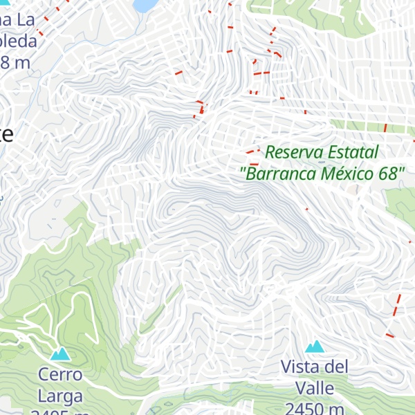 Map of Cerro El Ocotillo