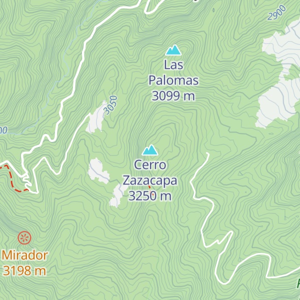 Map of Cerro Zazacapa