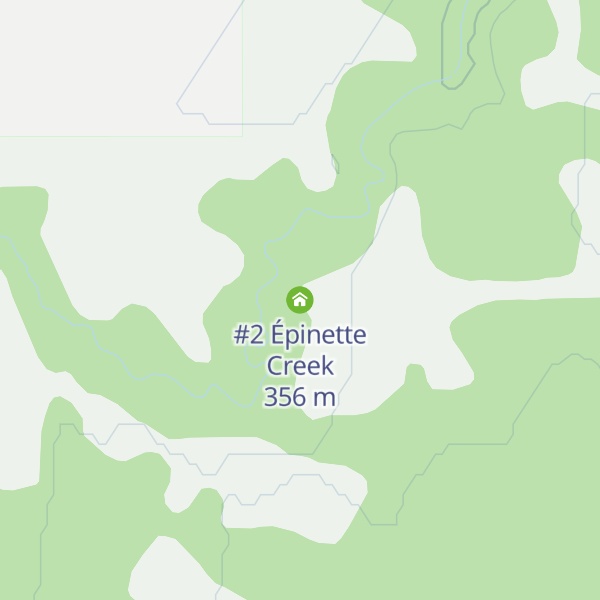 Map of #2 Épinette Creek