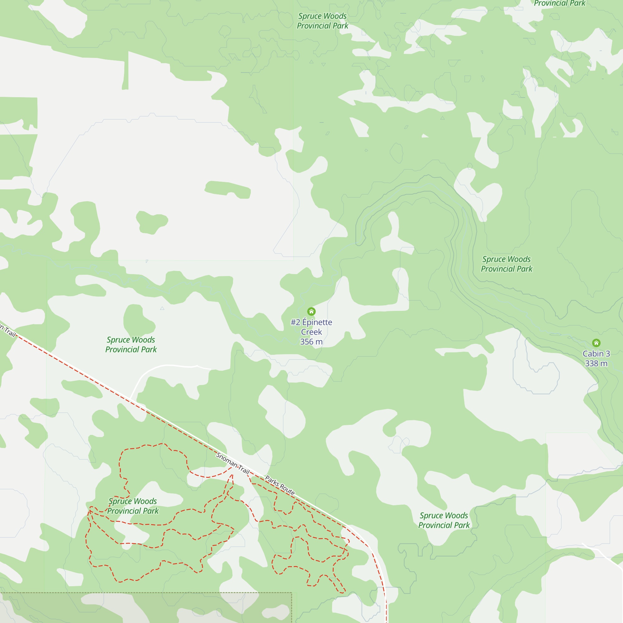 #2 Épinette Creek map