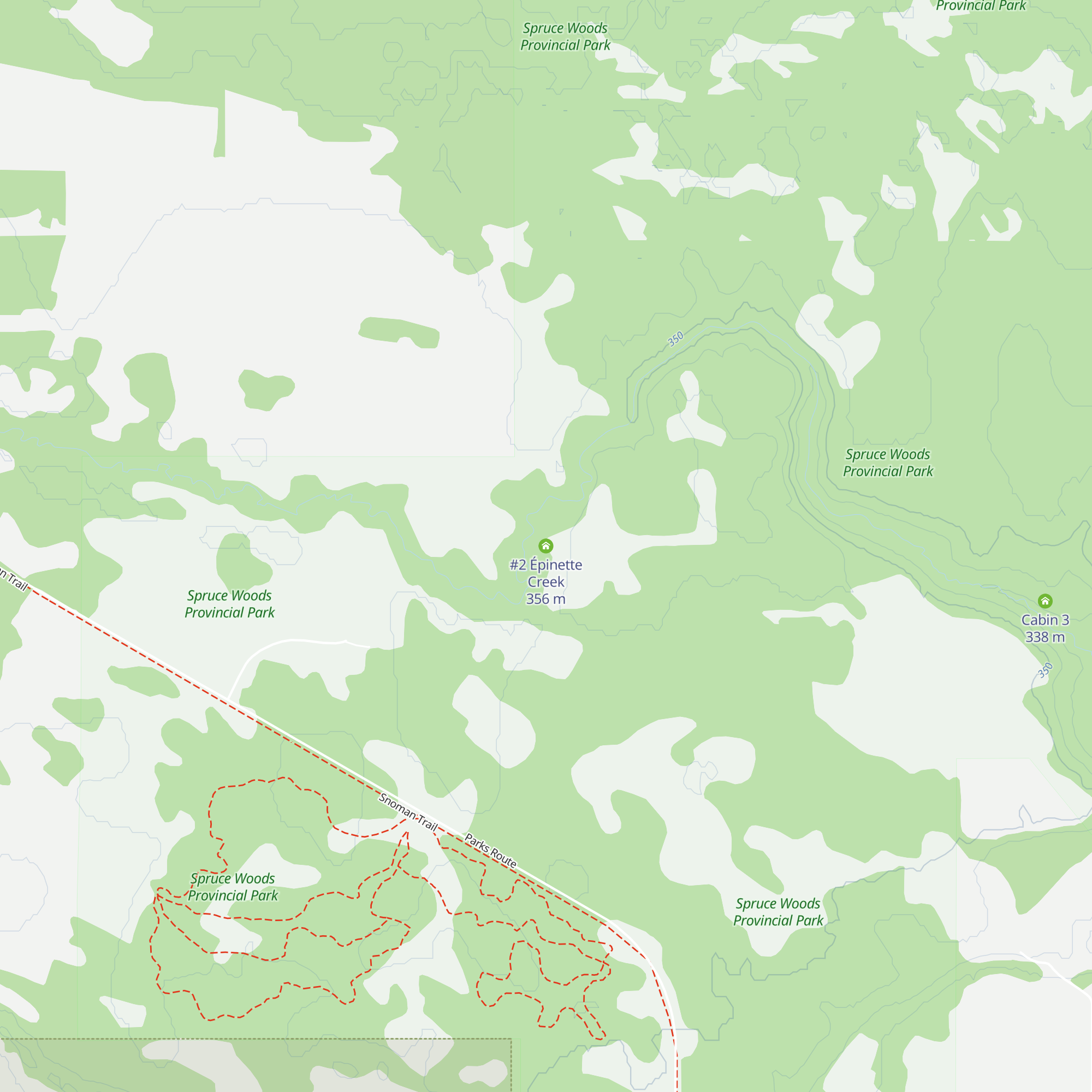 #2 Épinette Creek map