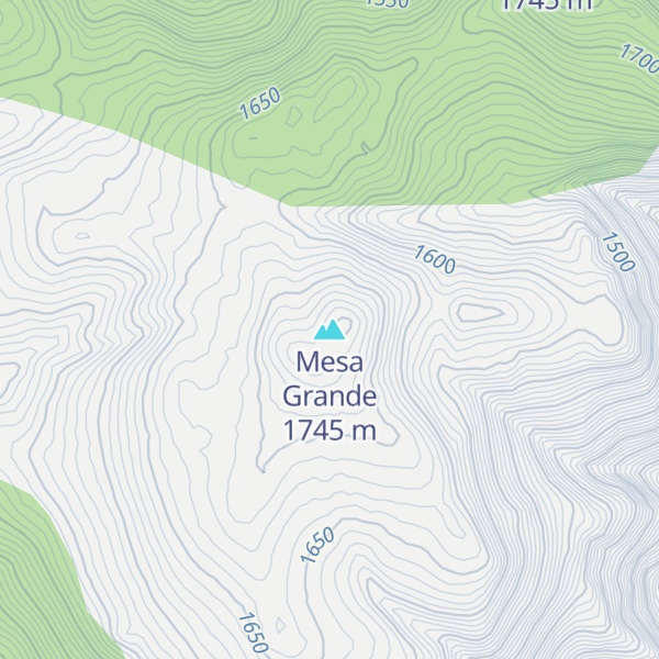 Map of Mesa Grande