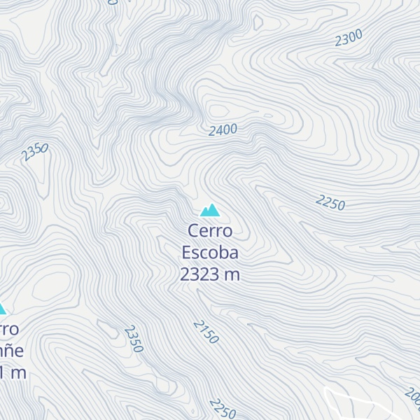 Map of Cerro Escoba