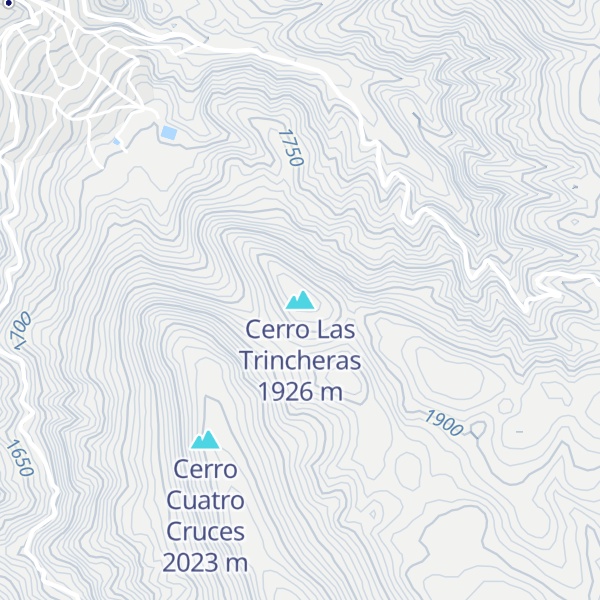 Map of Cerro Las Trincheras