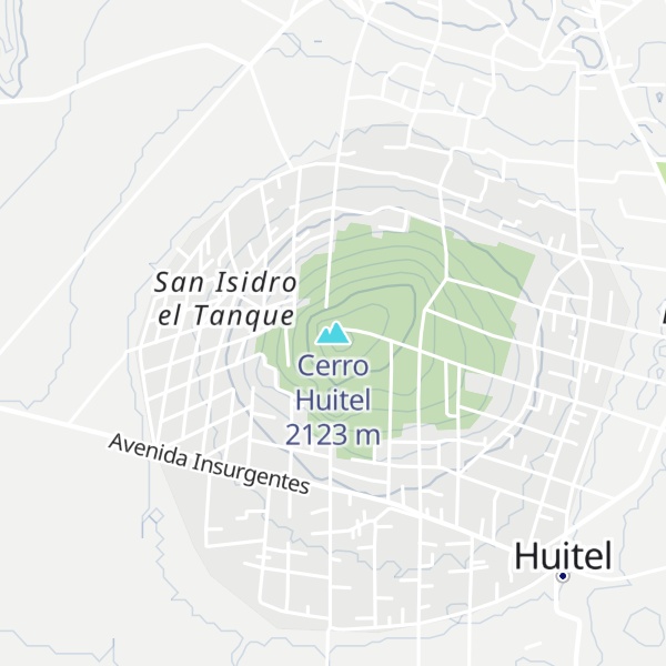 Map of Cerro Huitel