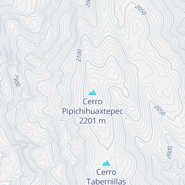 Map of Cerro Pipichihuaxtepec