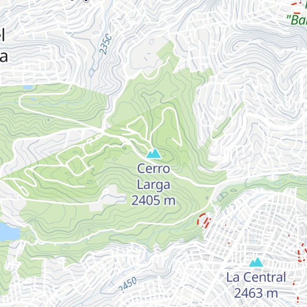 Map of Cerro Larga