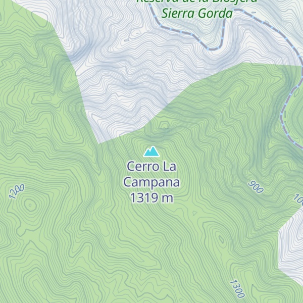 Map of Cerro La Campana