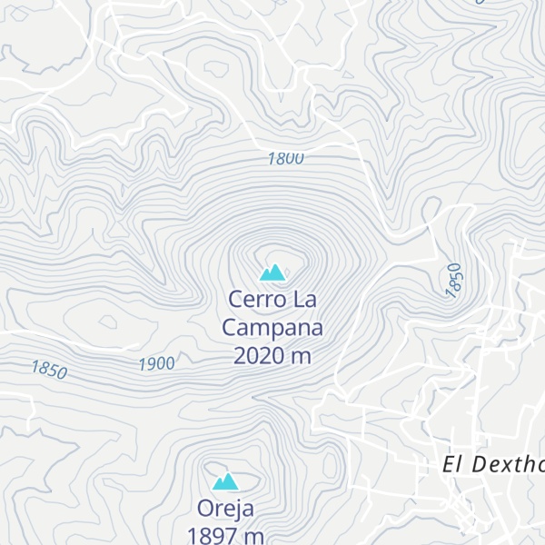 Map of Cerro La Campana