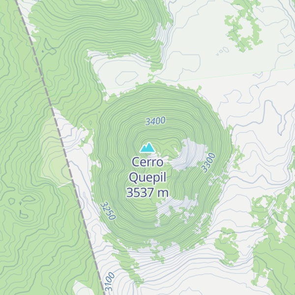 Map of Cerro Quepil