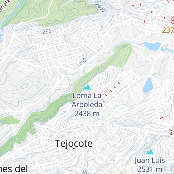 Map of Loma La Arboleda