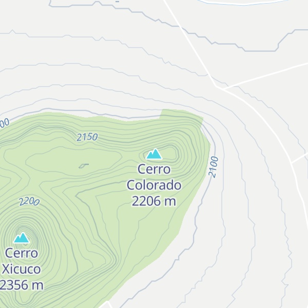 Map of Cerro Colorado