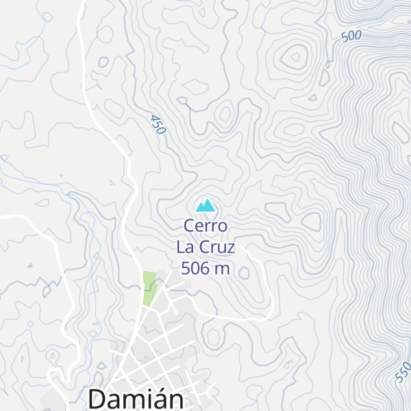 Map of Cerro La Cruz
