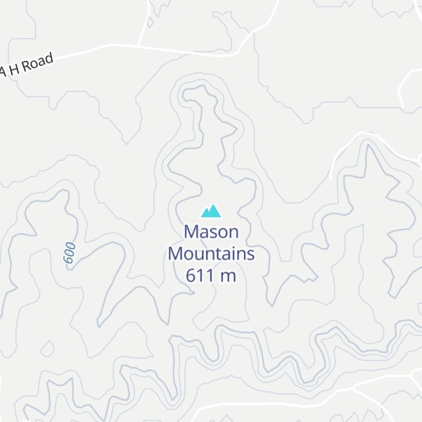 Map of Mason Mountains