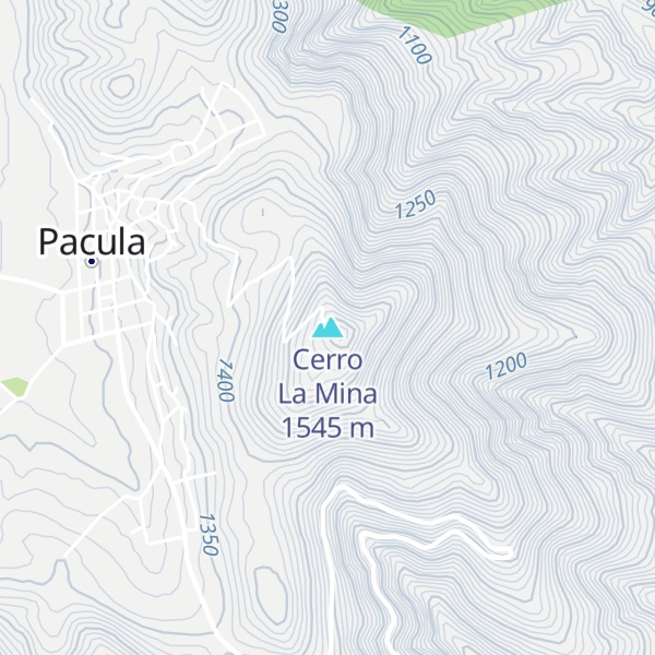 Map of Cerro La Mina