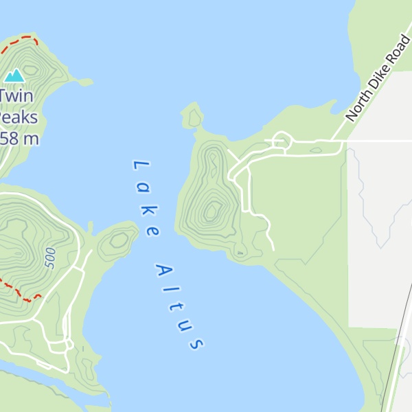 Map of Hicks Mountain
