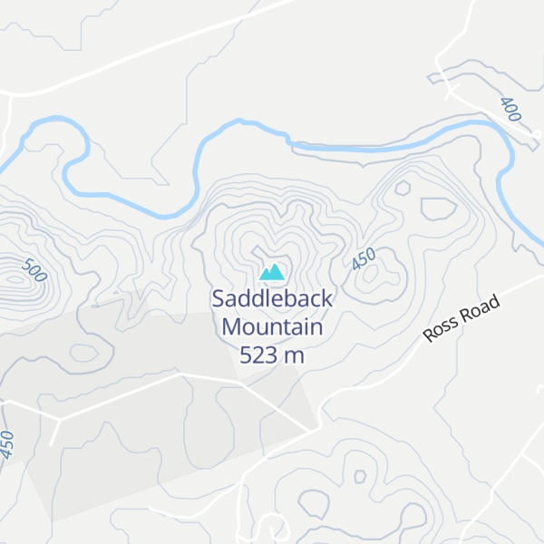 Map of Saddleback Mountain