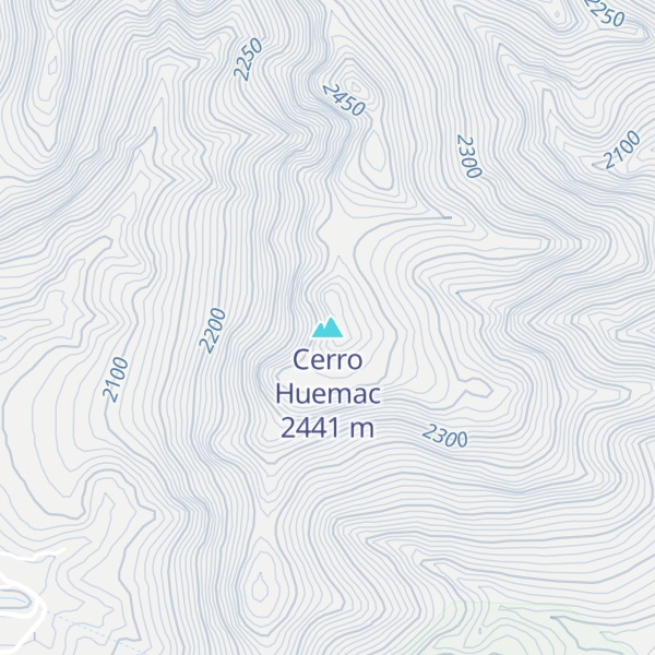 Map of Cerro Huemac