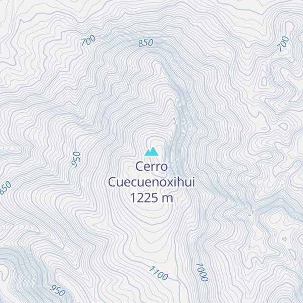 Map of Cerro Cuecuenoxihui