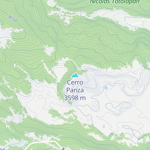 Map of Cerro Panza