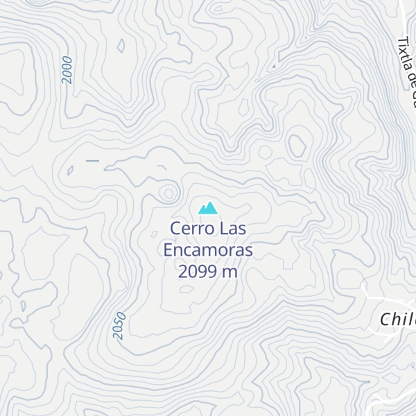 Map of Cerro Las Encamoras