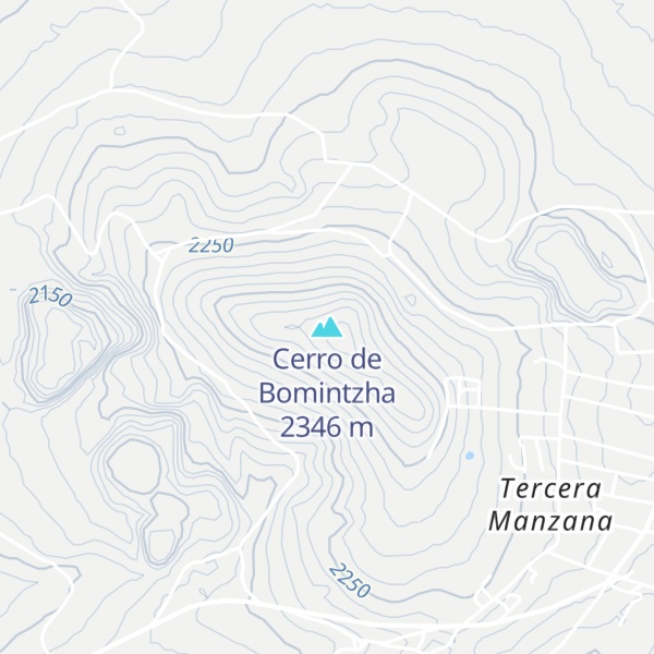 Map of Cerro de Bomintzha