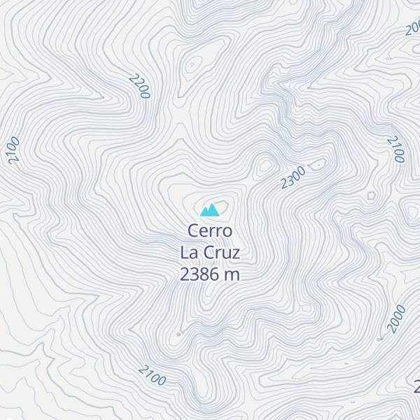 Map of Cerro La Cruz