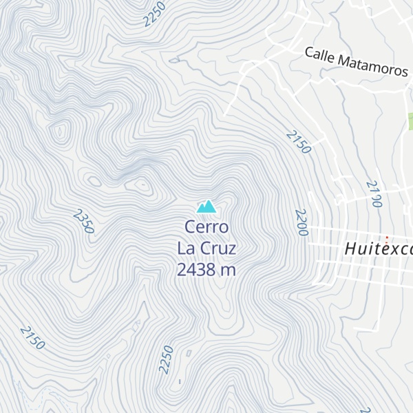Map of Cerro La Cruz