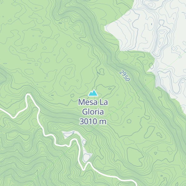Map of Mesa La Gloria