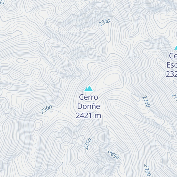 Map of Cerro Donñe