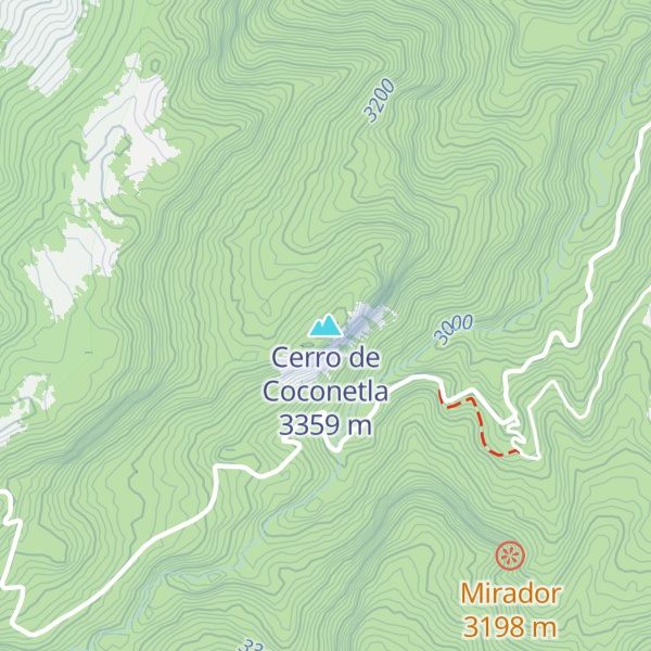 Map of Cerro de Coconetla