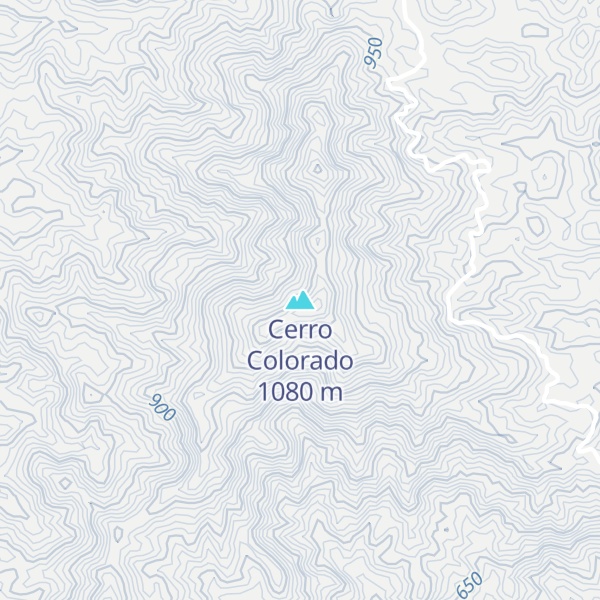 Map of Cerro Colorado